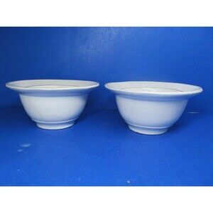 Sur La Table Set Of 2 White 6 3/4"W X 3 1/4H Cereal Ice Cream Bowls